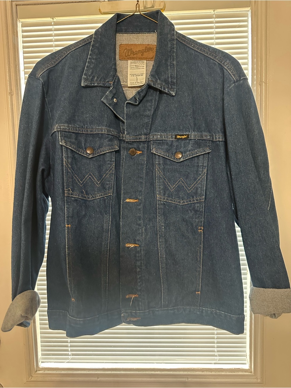 Wrangler Indigo Blue Denim Shirt Jacket